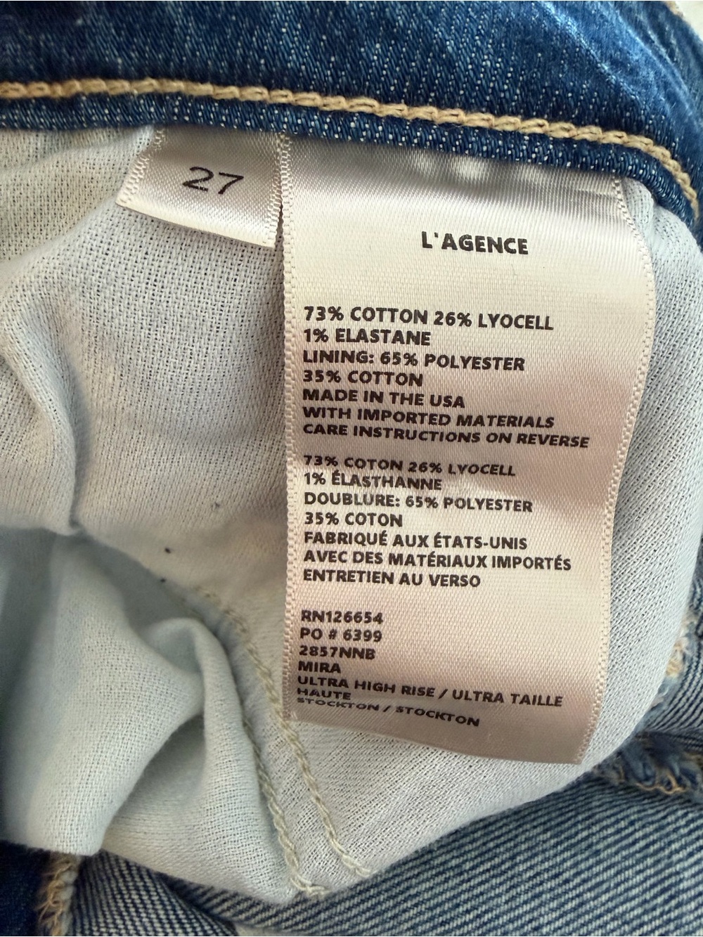 L'AGENCE Blue Flare Jeans - Picture 4 of 4